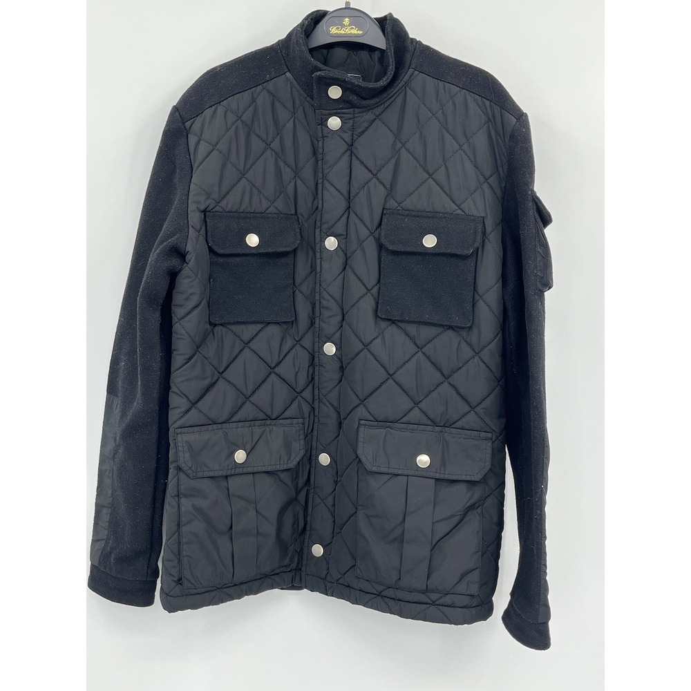 Hudson Outerwear Black Utility Coat Jacket‎ Men's Large EUC